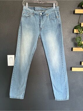 Levi’s 511 Slim Fit Jeans Light Wash Vintage Fade W30 L30 Straight Denim